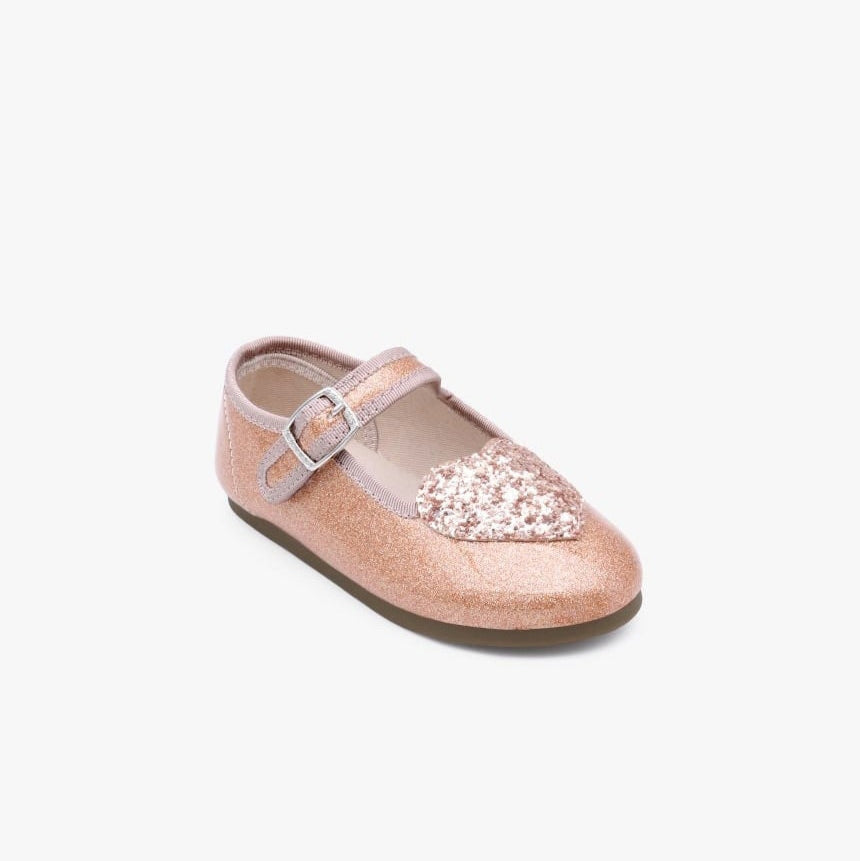 [Kiphant] Heart twingkle MARY JANE SHOES_Rosegold