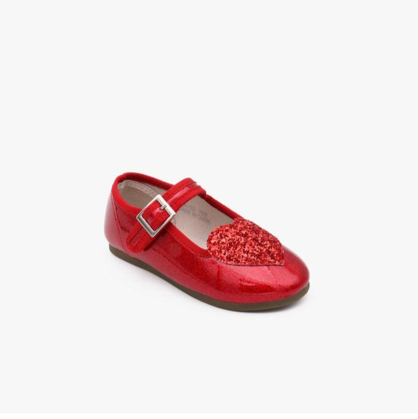 [Kiphant] Heart twingkle MARY JANE SHOES_Red