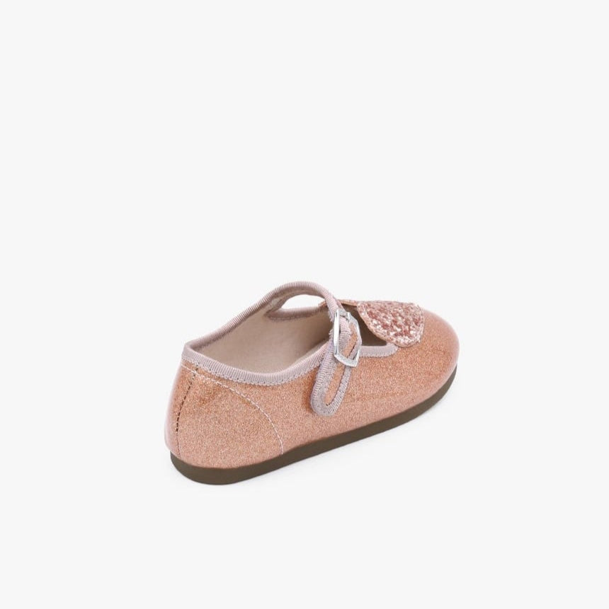 [Kiphant] Heart twingkle MARY JANE SHOES_Rosegold