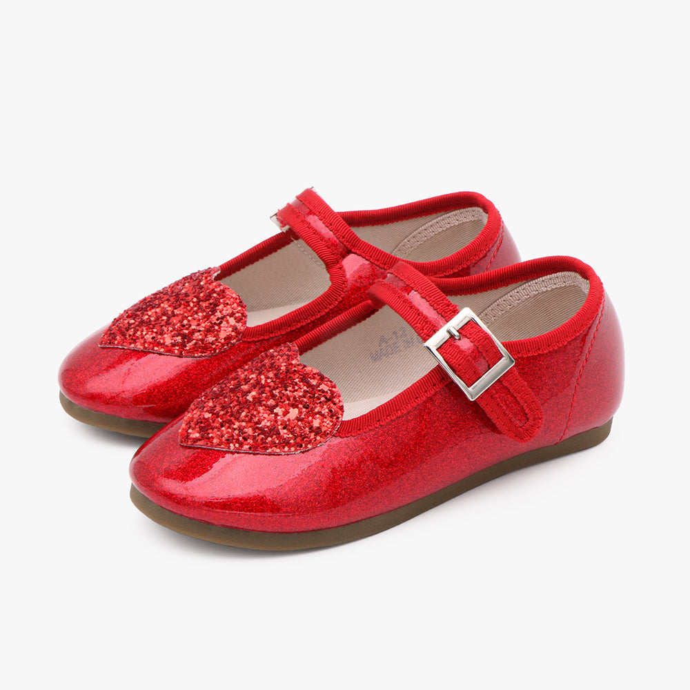 [Kiphant] Heart twingkle MARY JANE SHOES_Red