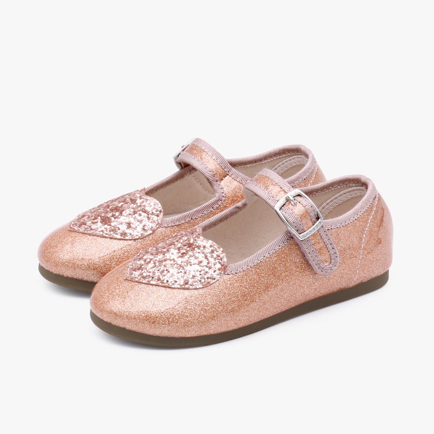 [Kiphant] Heart twingkle MARY JANE SHOES_Rosegold