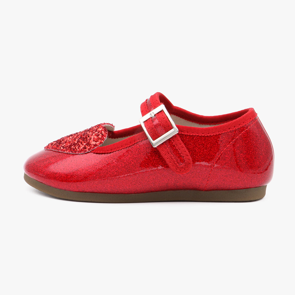 [Kiphant] Heart twingkle MARY JANE SHOES_Red