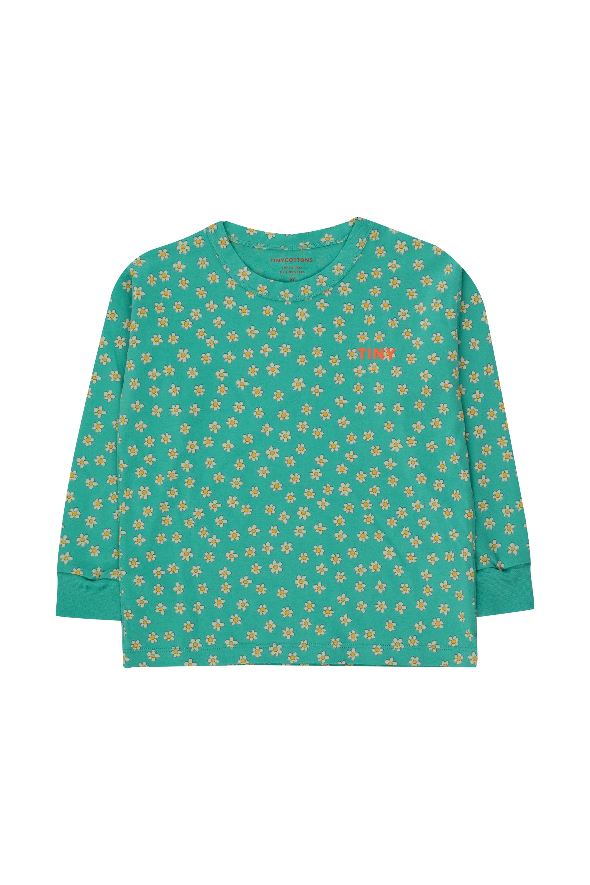 トップス tinycottons TINY COTTONS] Daisies Tee_deep green