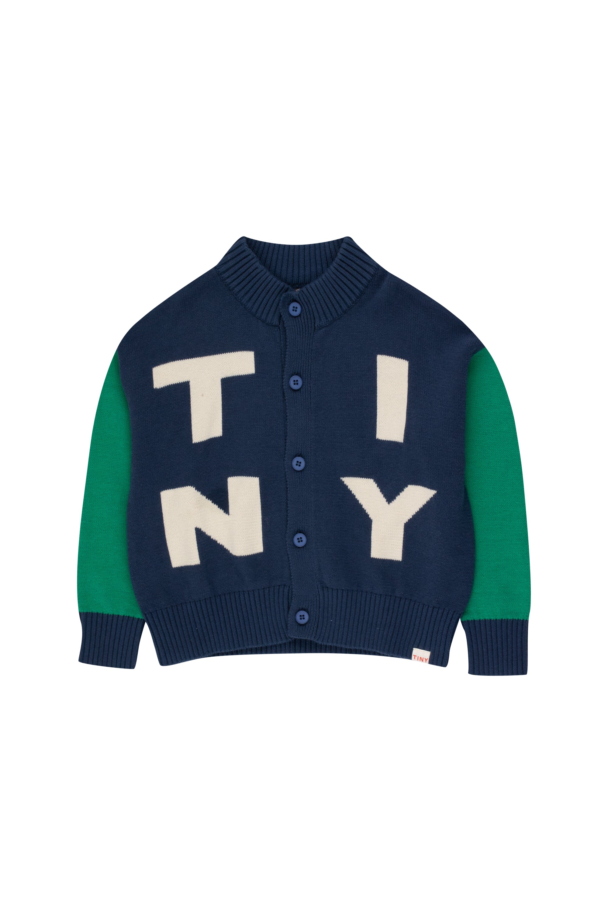 [TINY COTTONS] Tiny Mockneck Cardigan_navy