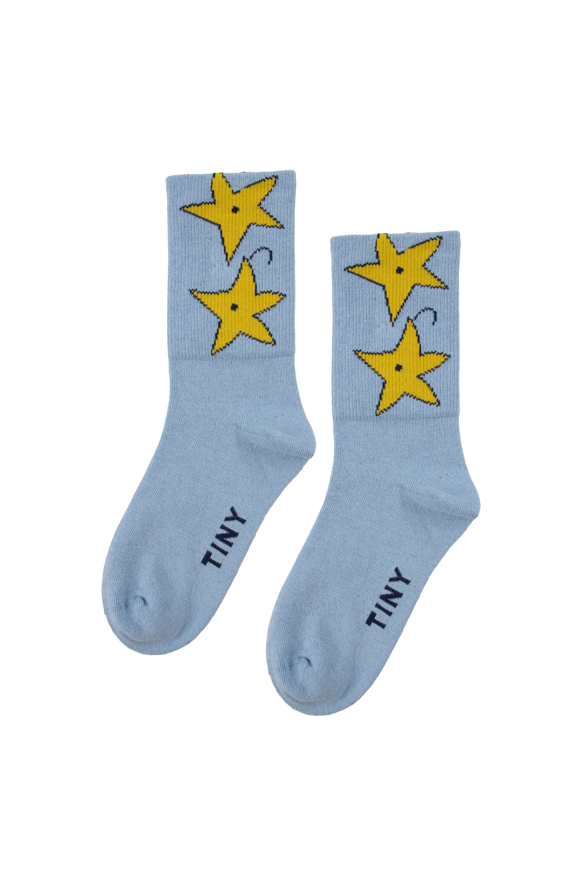 [TINY COTTONS] Impressions Medium Socks_metatllic sky blue