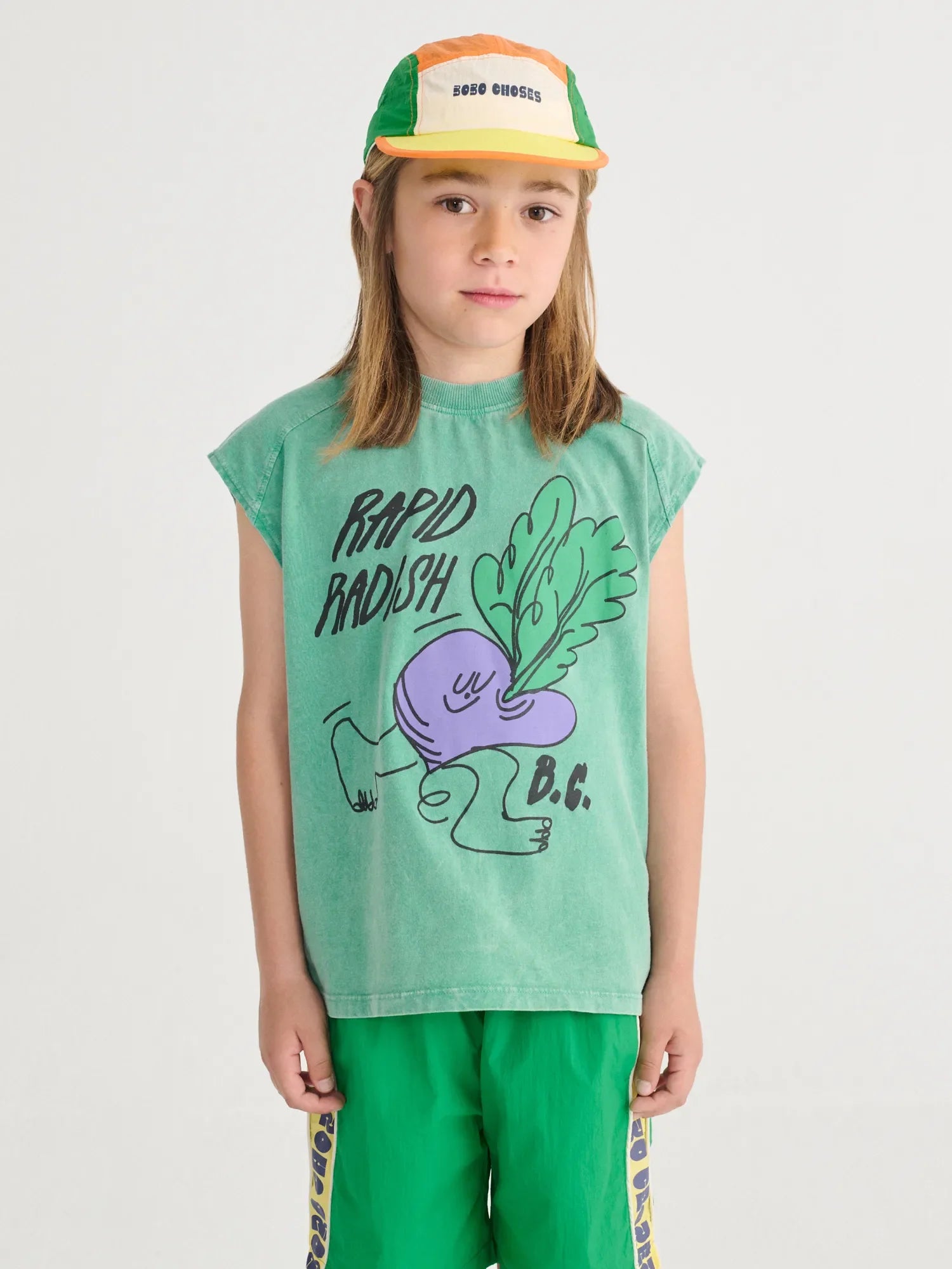 [BOBO CHOSES] Rapid Radish sleeveless T-shirt