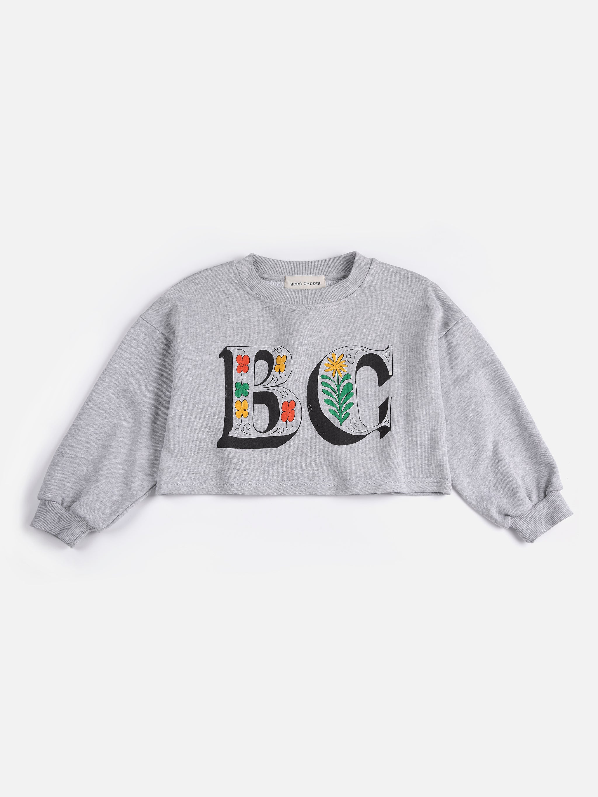 [BOBO CHOSES] Spring Letters cropped sweatshirt