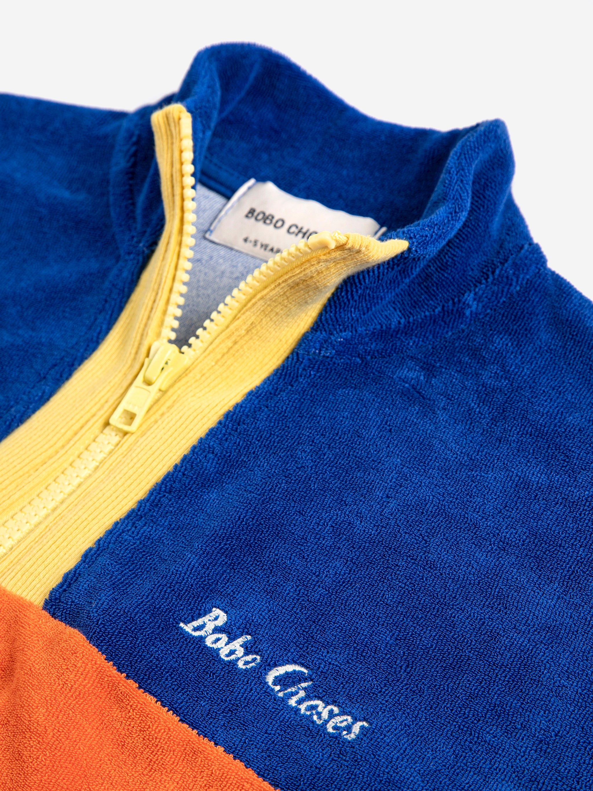 [BOBO CHOSES] Bobo Choses color block zipped sweatshirt