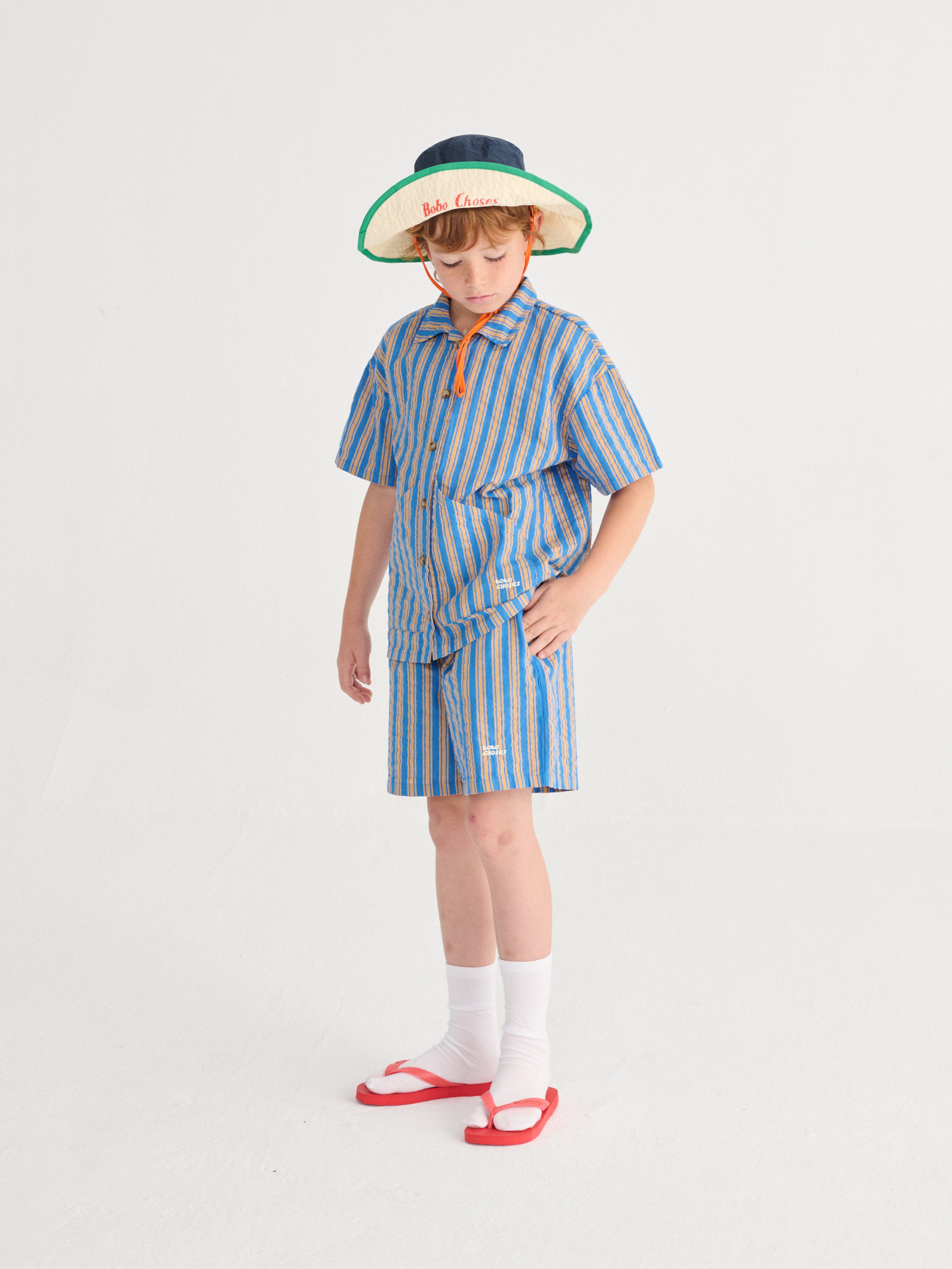 [BOBO CHOSES] New Hairline denim bermuda shorts