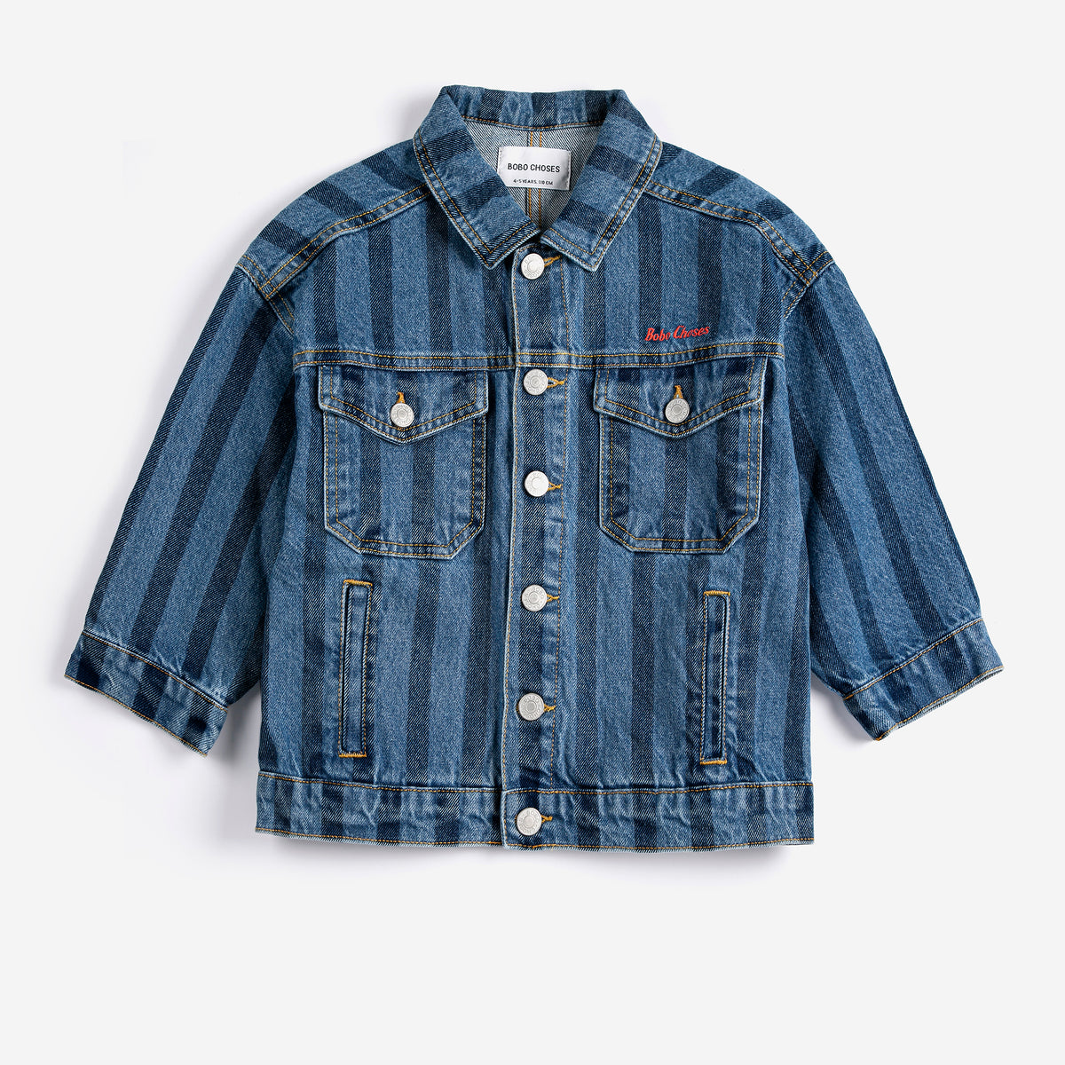 BOBO CHOSES] Bobo Choses Striped denim jacket