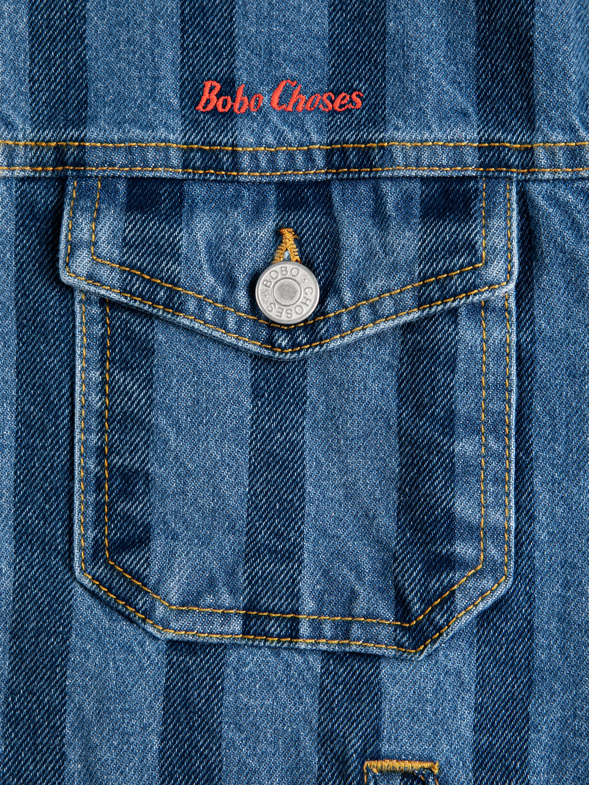 [BOBO CHOSES] Bobo Choses Striped denim jacket