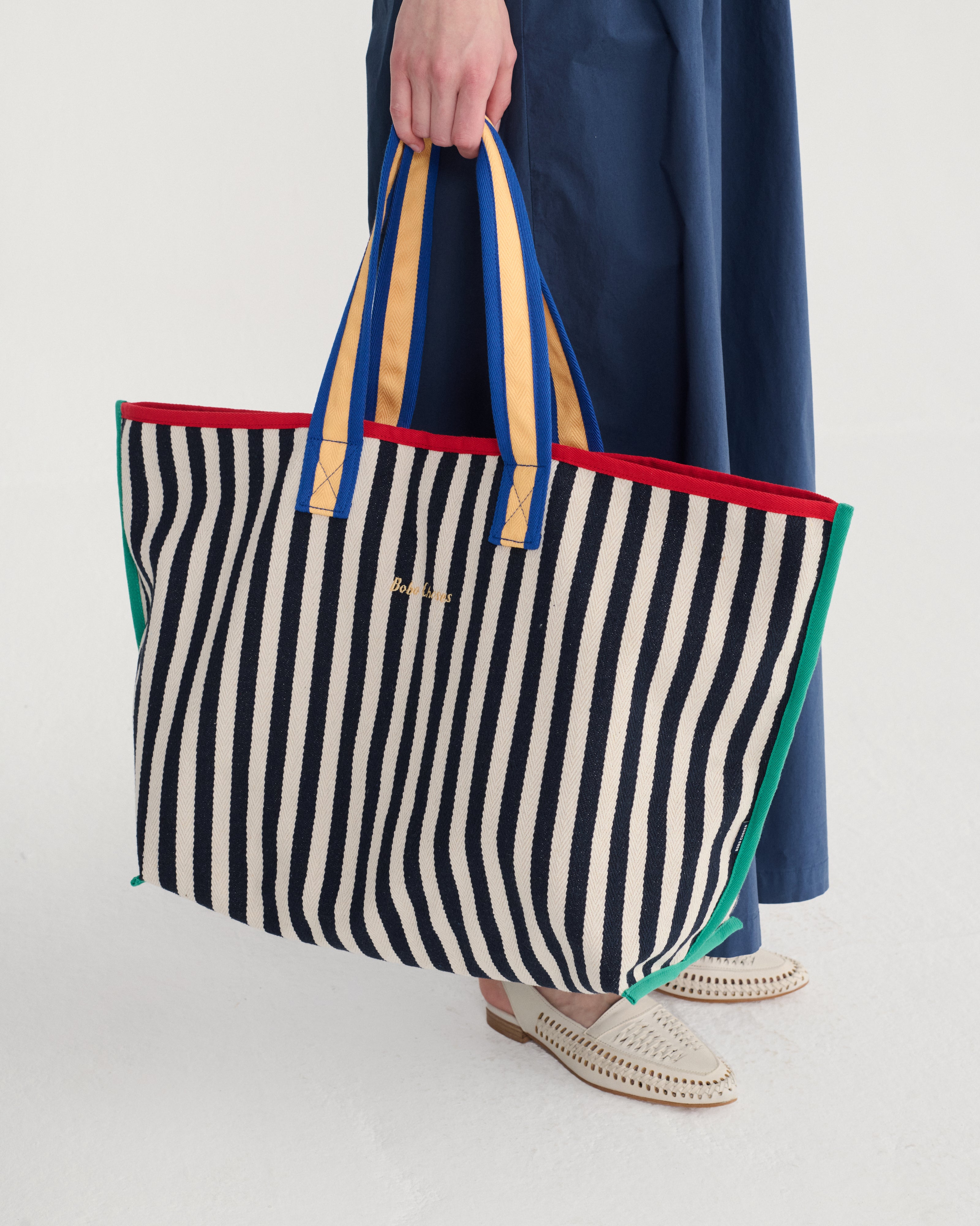 BOBO CHOSES] Color block cotton bag