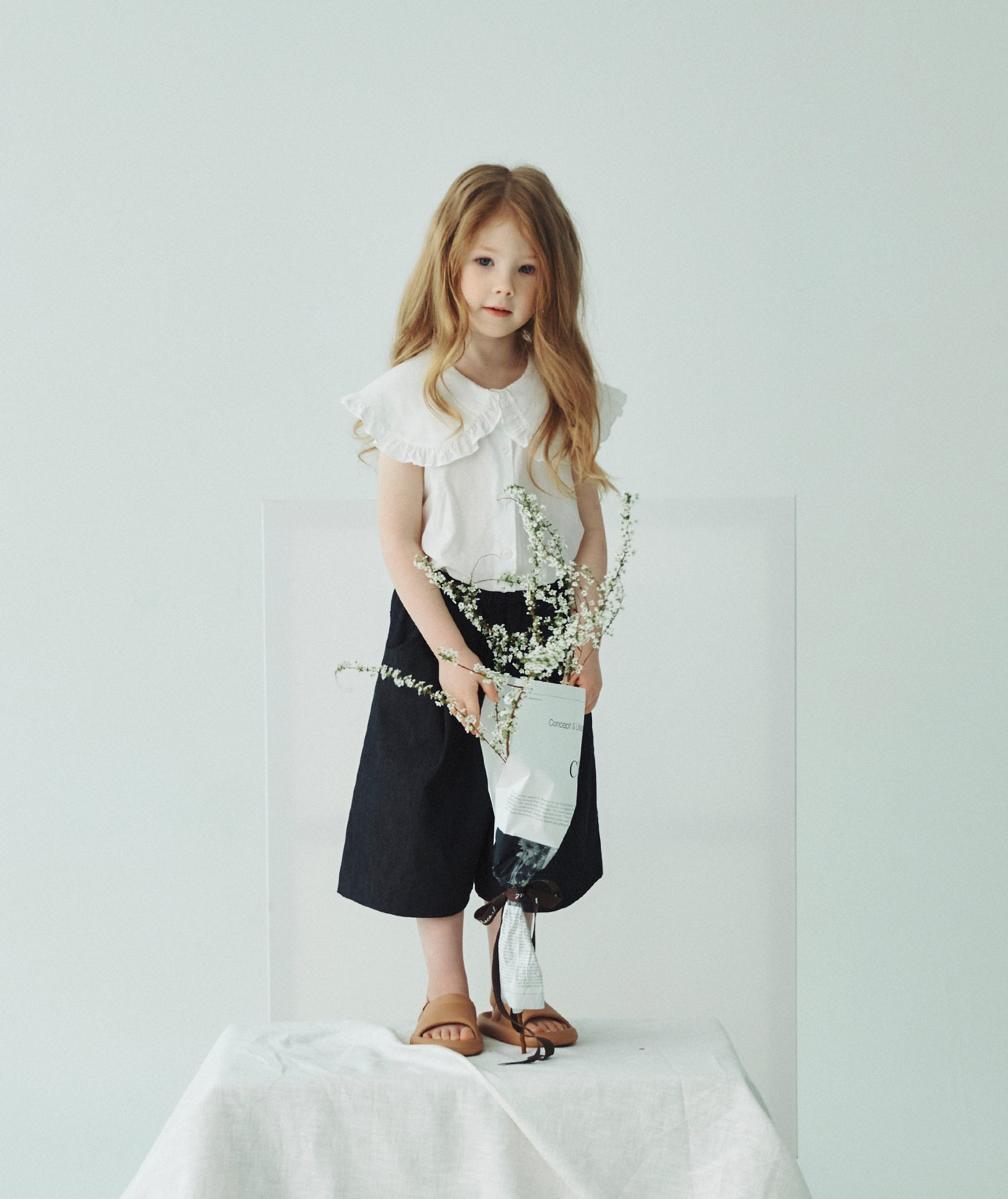 [Choco.el] Cape Blouse_White