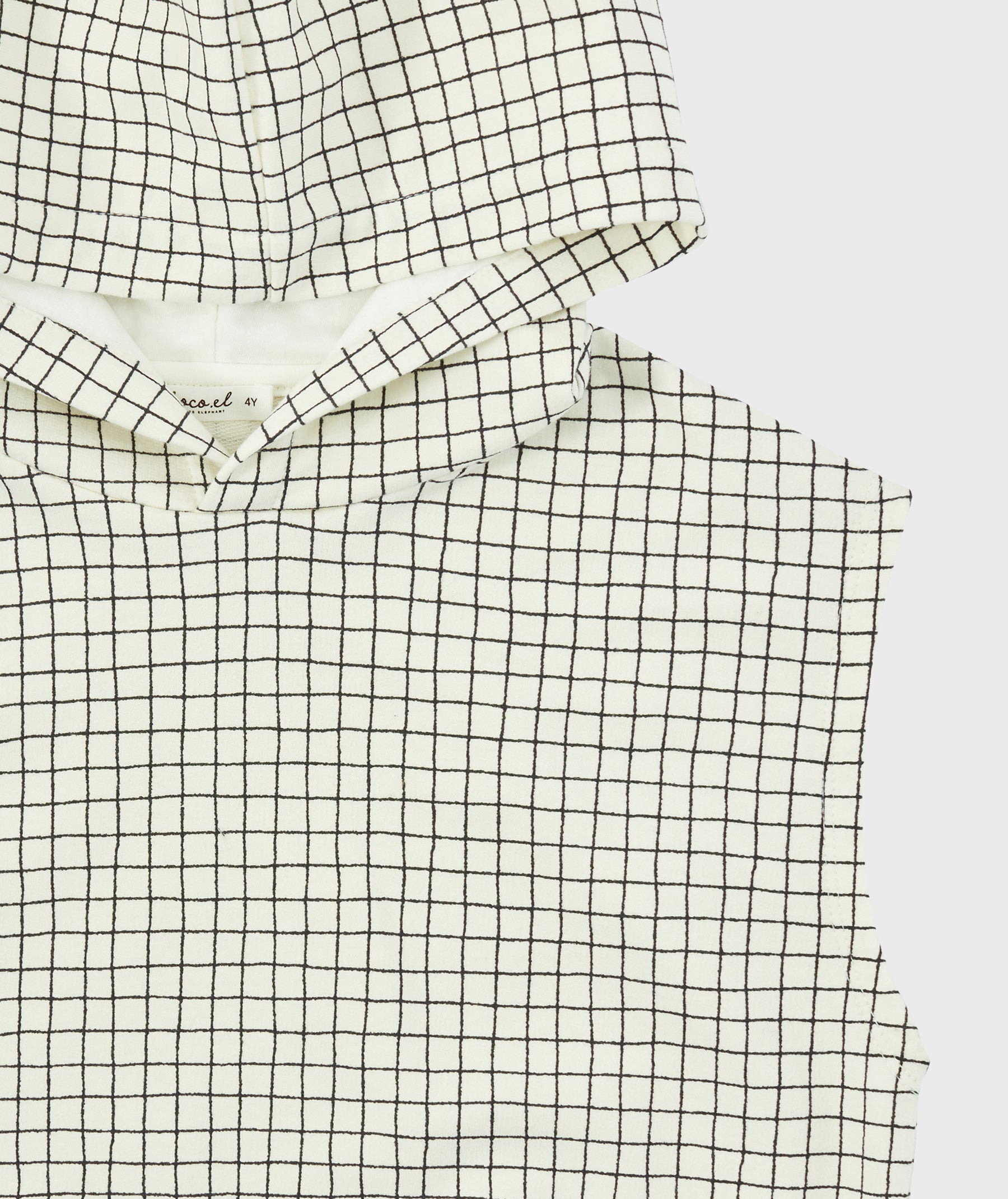 [Choco.el] Grid Hood Vest_Black