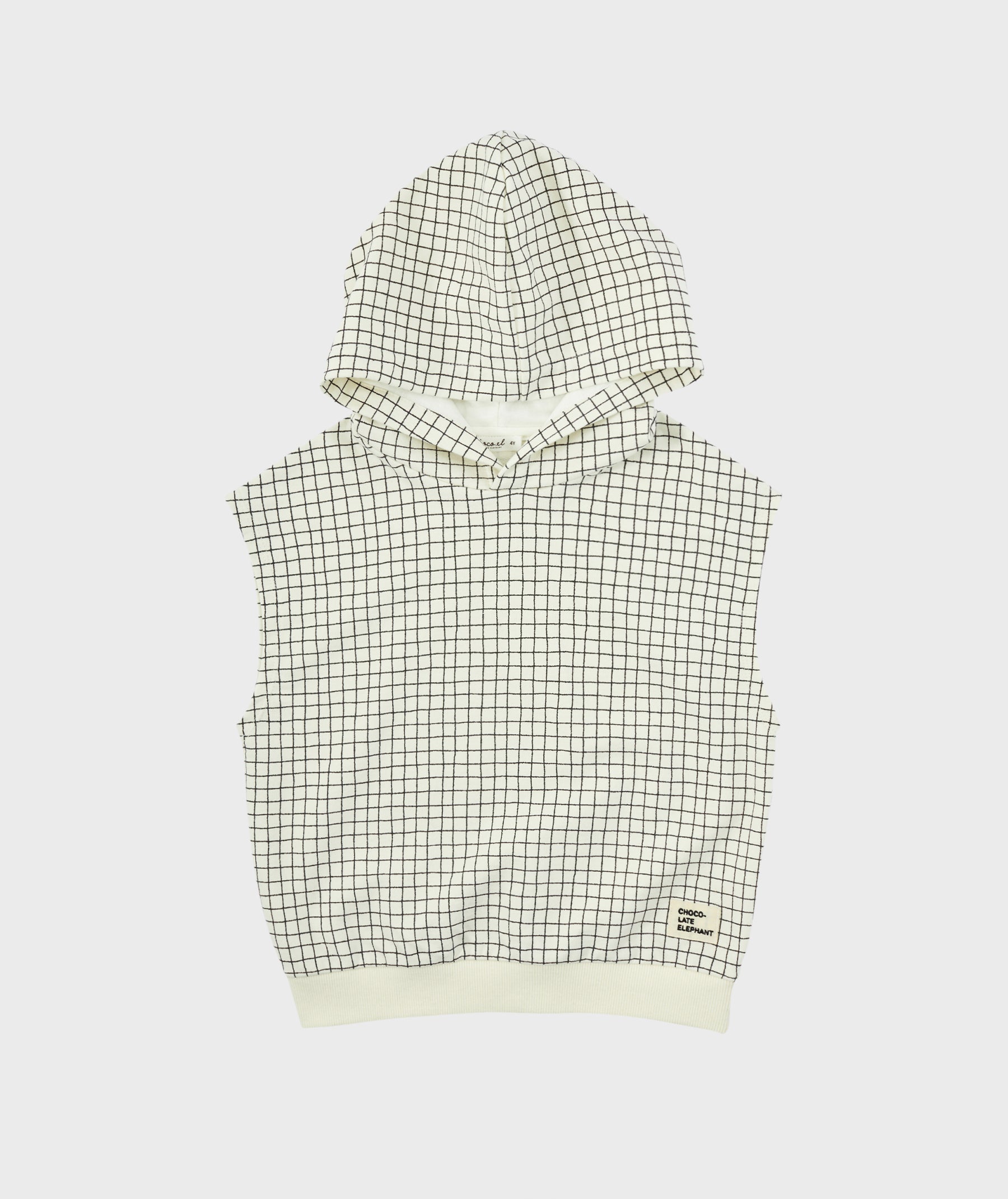[Choco.el] Grid Hood Vest_Black