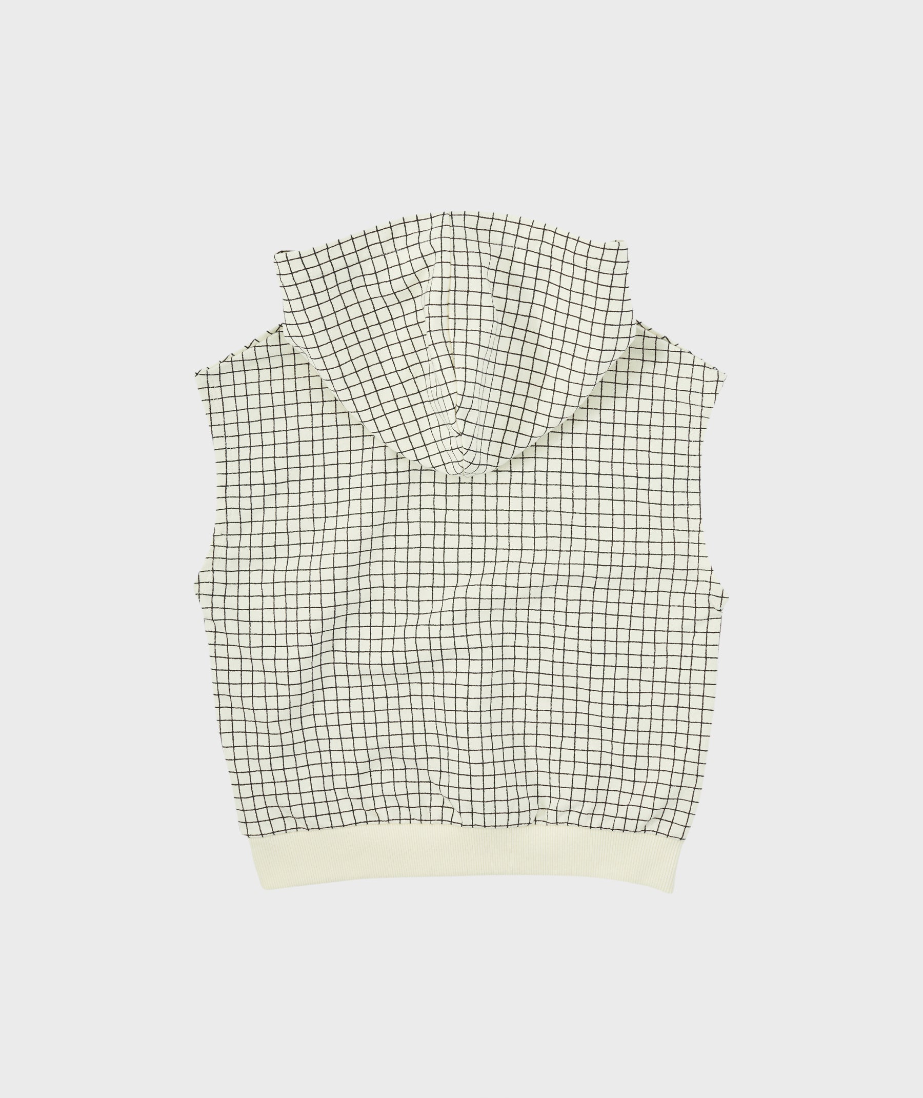 [Choco.el] Grid Hood Vest_Black