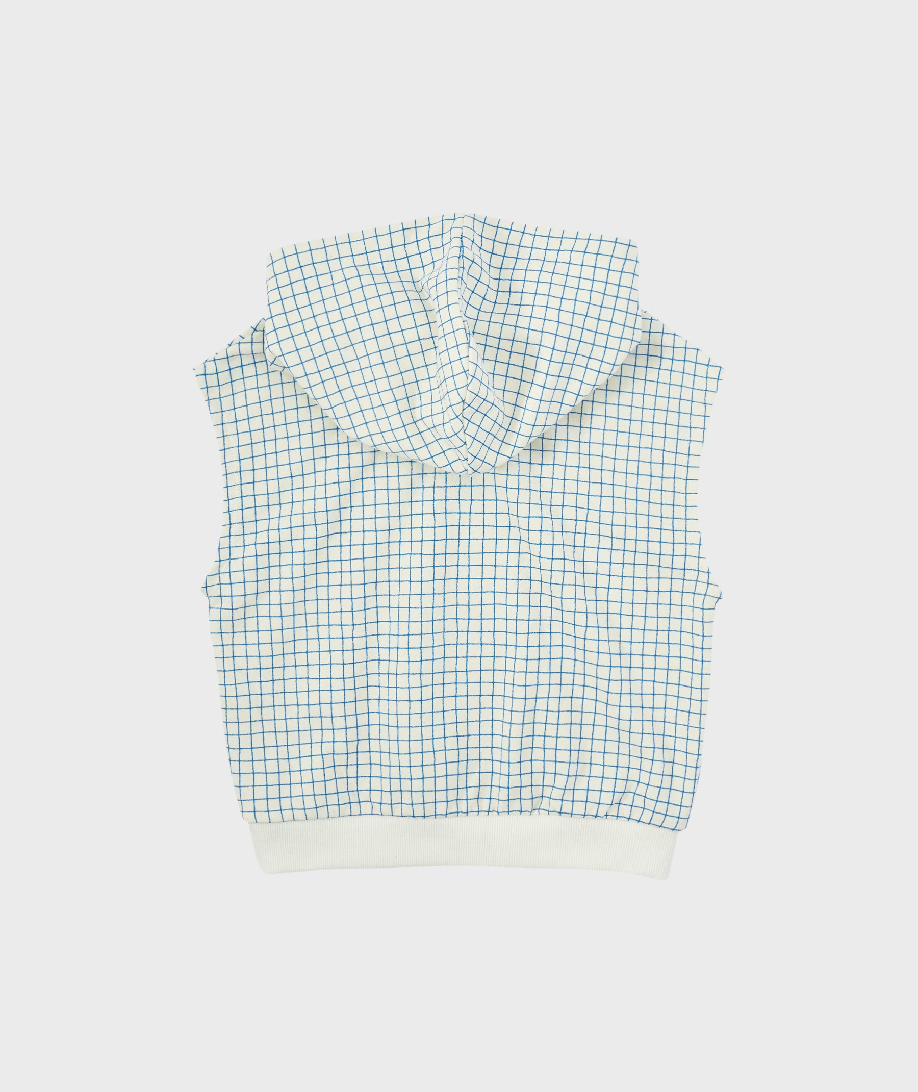 [Choco.el] Grid Hood Vest_Blue