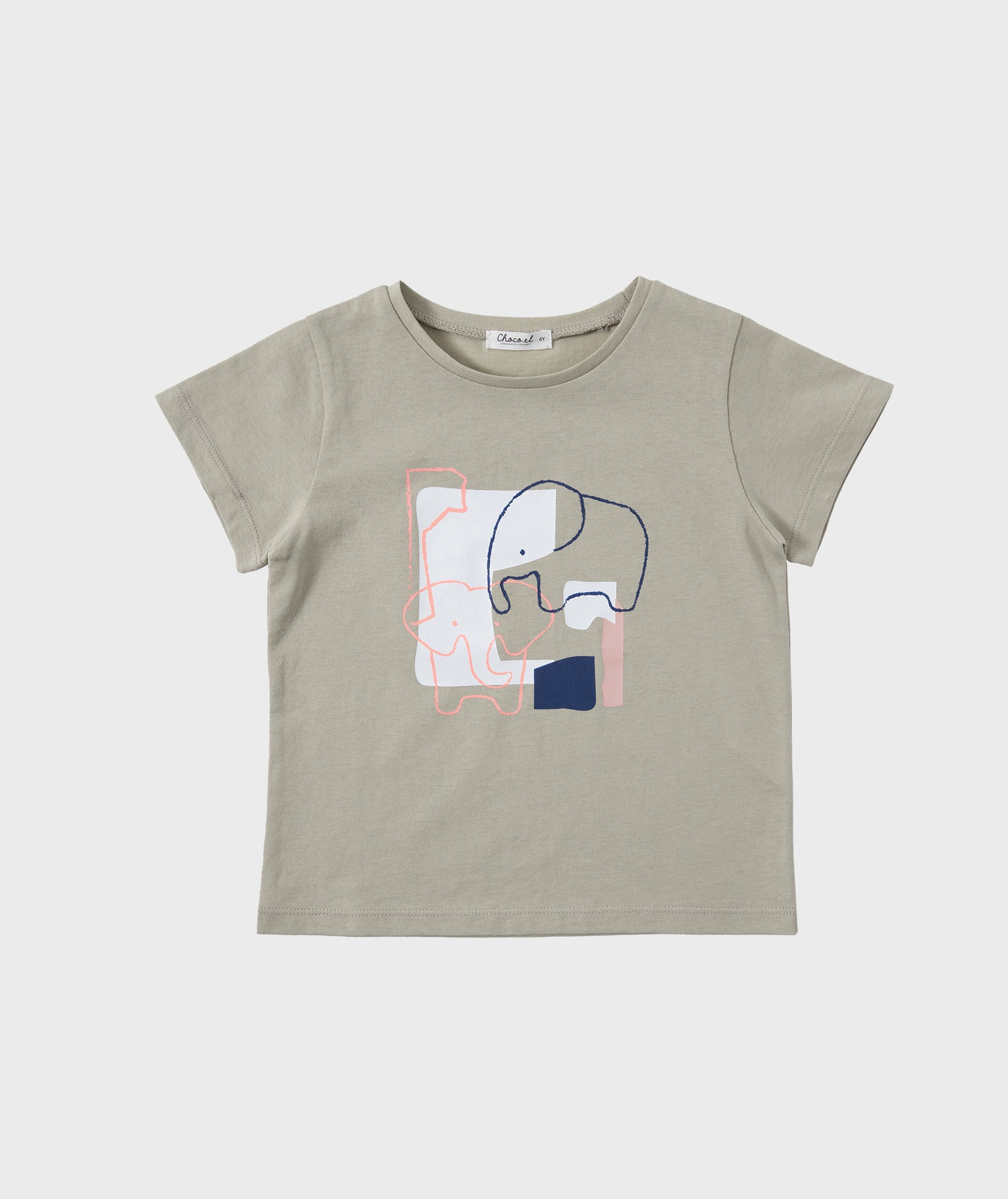 [Choco.el] el. Painting T-shirts_Light Khaki