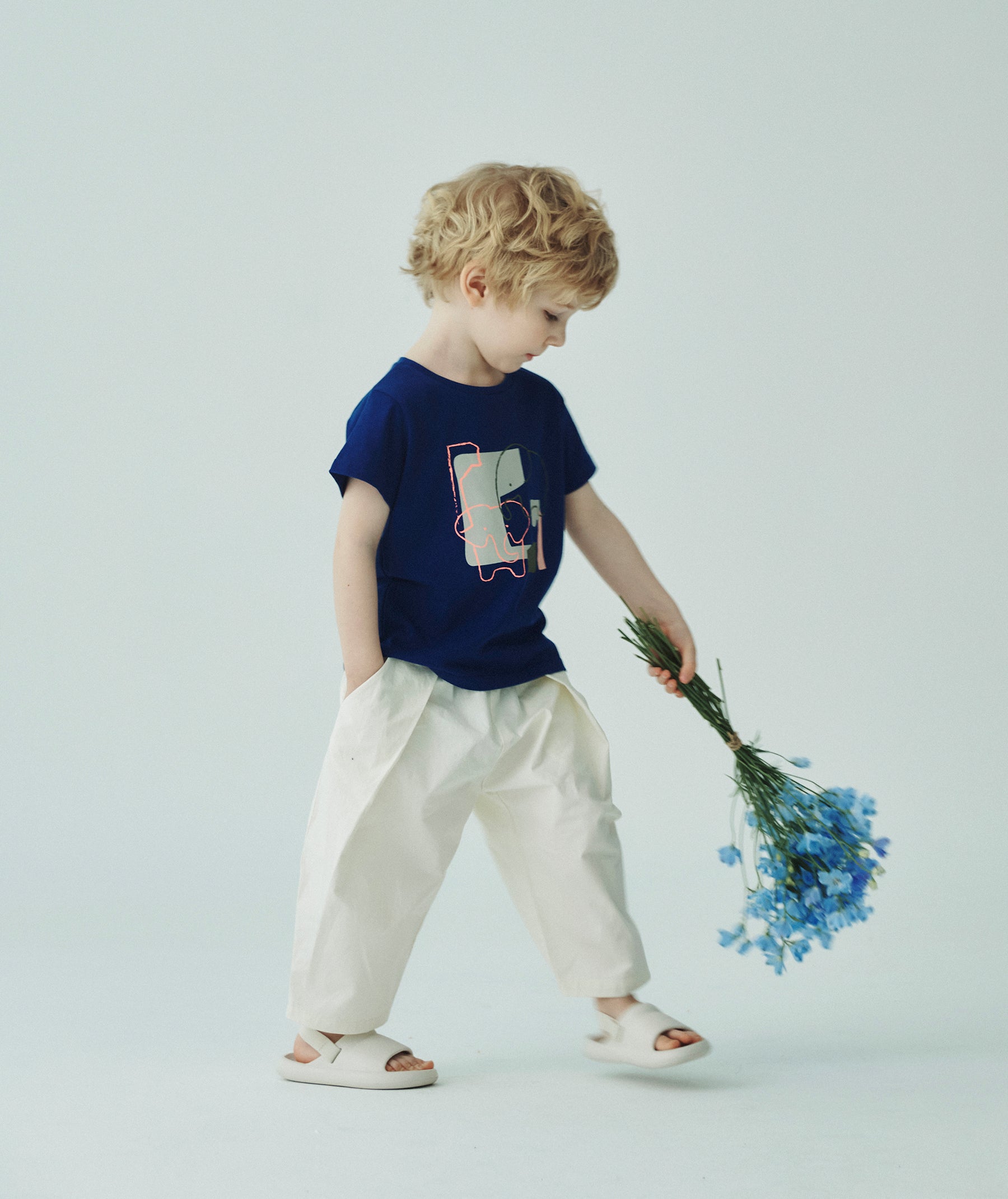 [Choco.el] el. Painting T-shirts_Blue