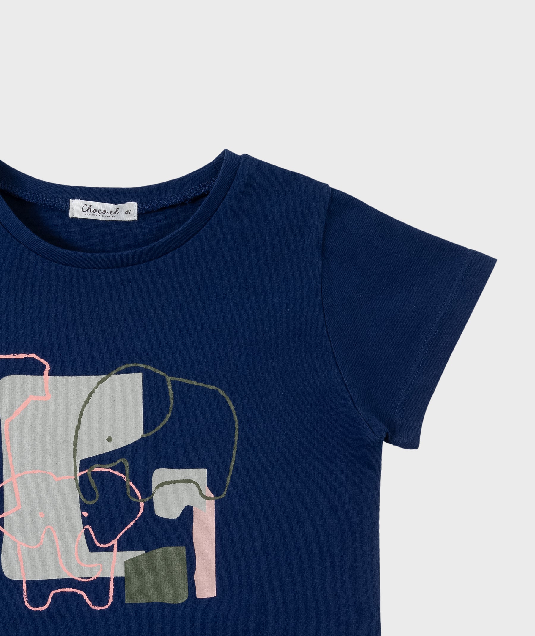 [Choco.el] el. Painting T-shirts_Blue