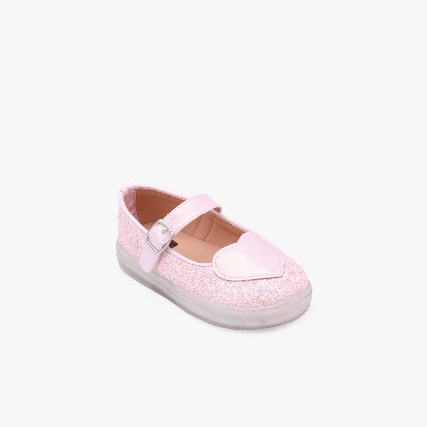 [Kiphant] LED Heart flake MARY JANE SHOES_Pink