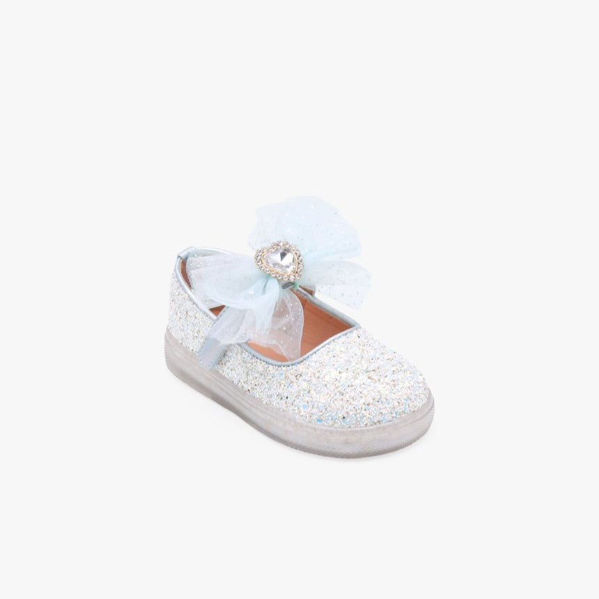 [Kiphant] LED Elsa flake MARY JANE SHOES_White