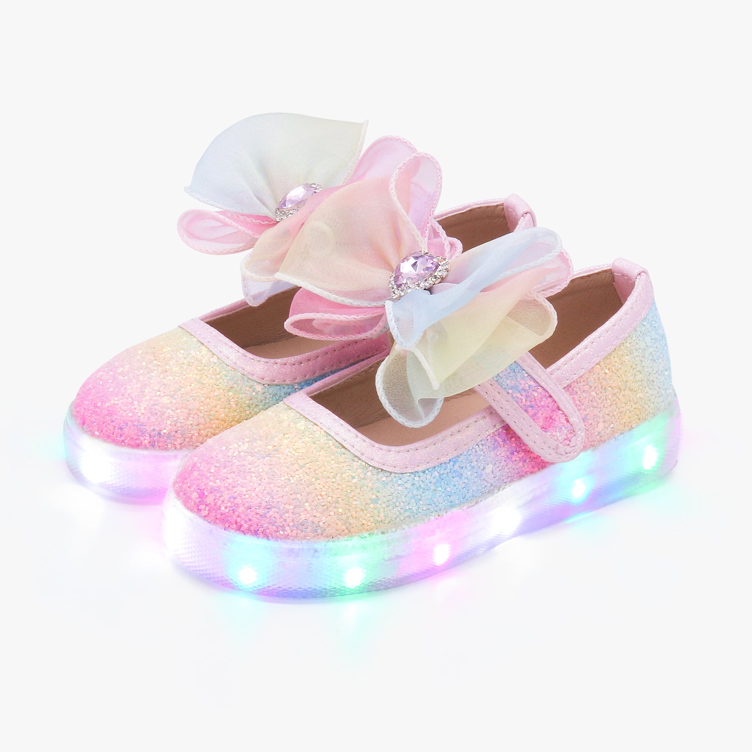 [Kiphant] LED Rainbow honeypop MARY JANE SHOES_Rainbow