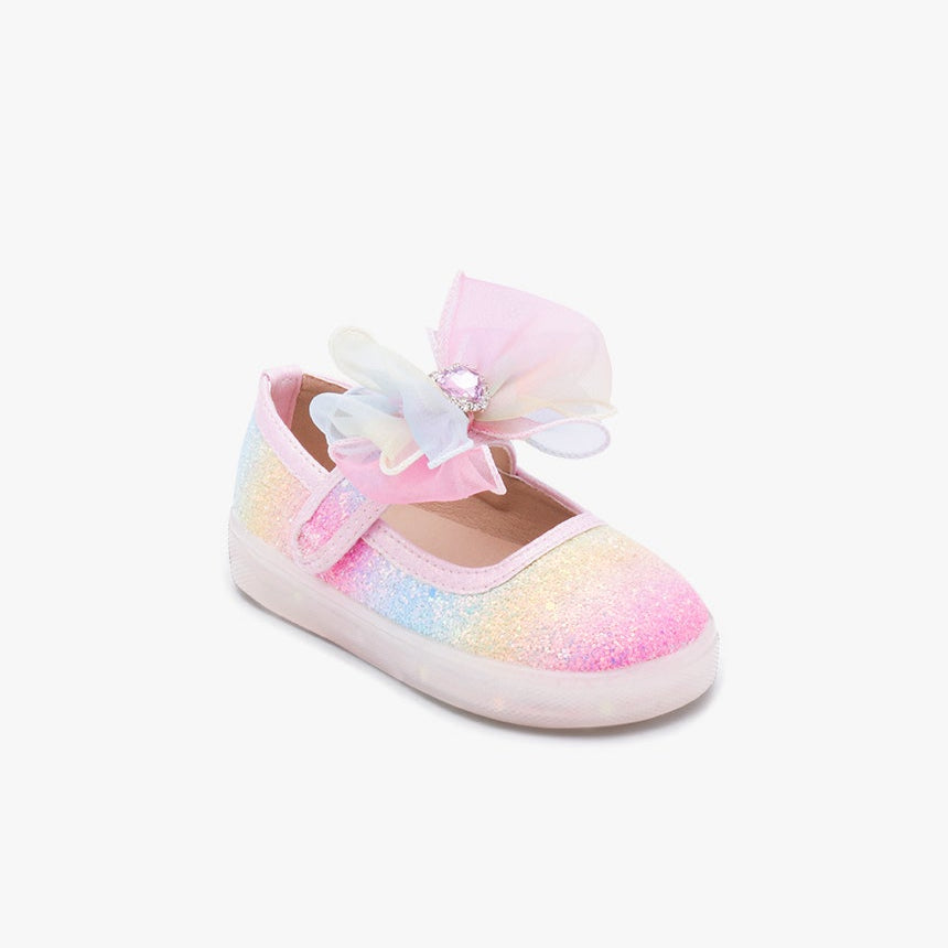 [Kiphant] 光る靴_LED Rainbow Honeypop Mary Jane Sneakers_Rainbow