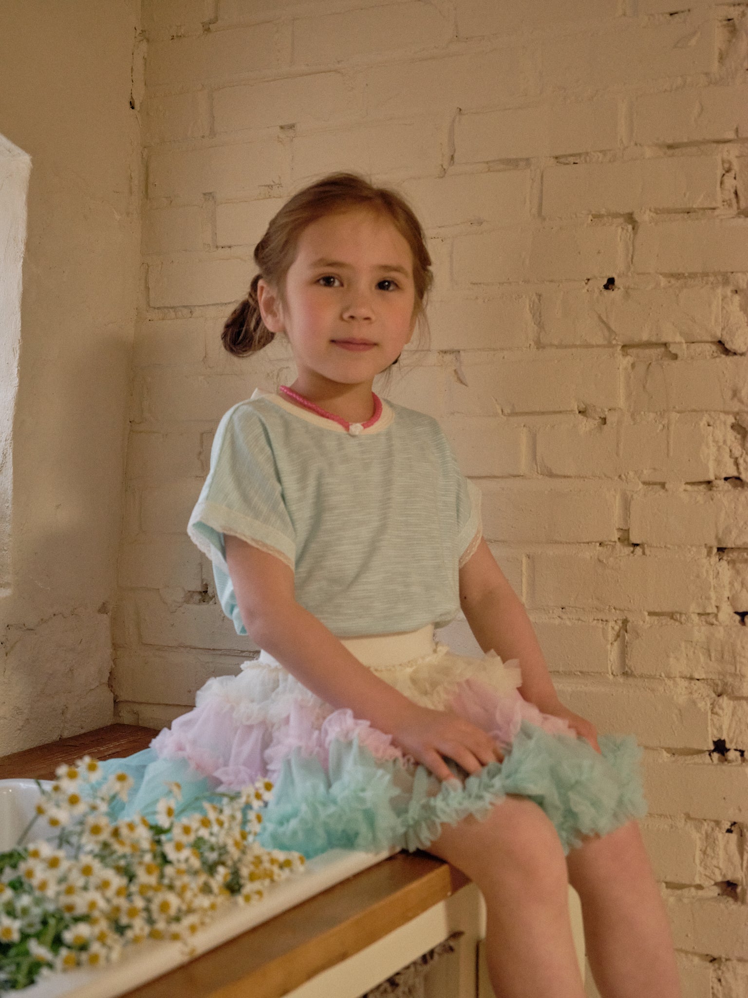 [mumu&amp;baba] French Ribbon T_Blue