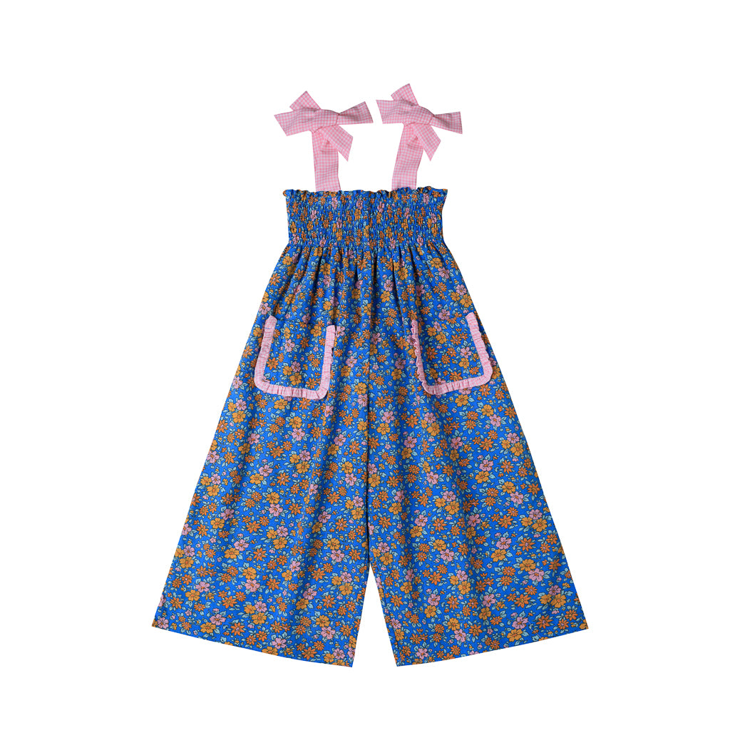 [KIDSAGOGO] Etta All In One Florale_Iris Blue
