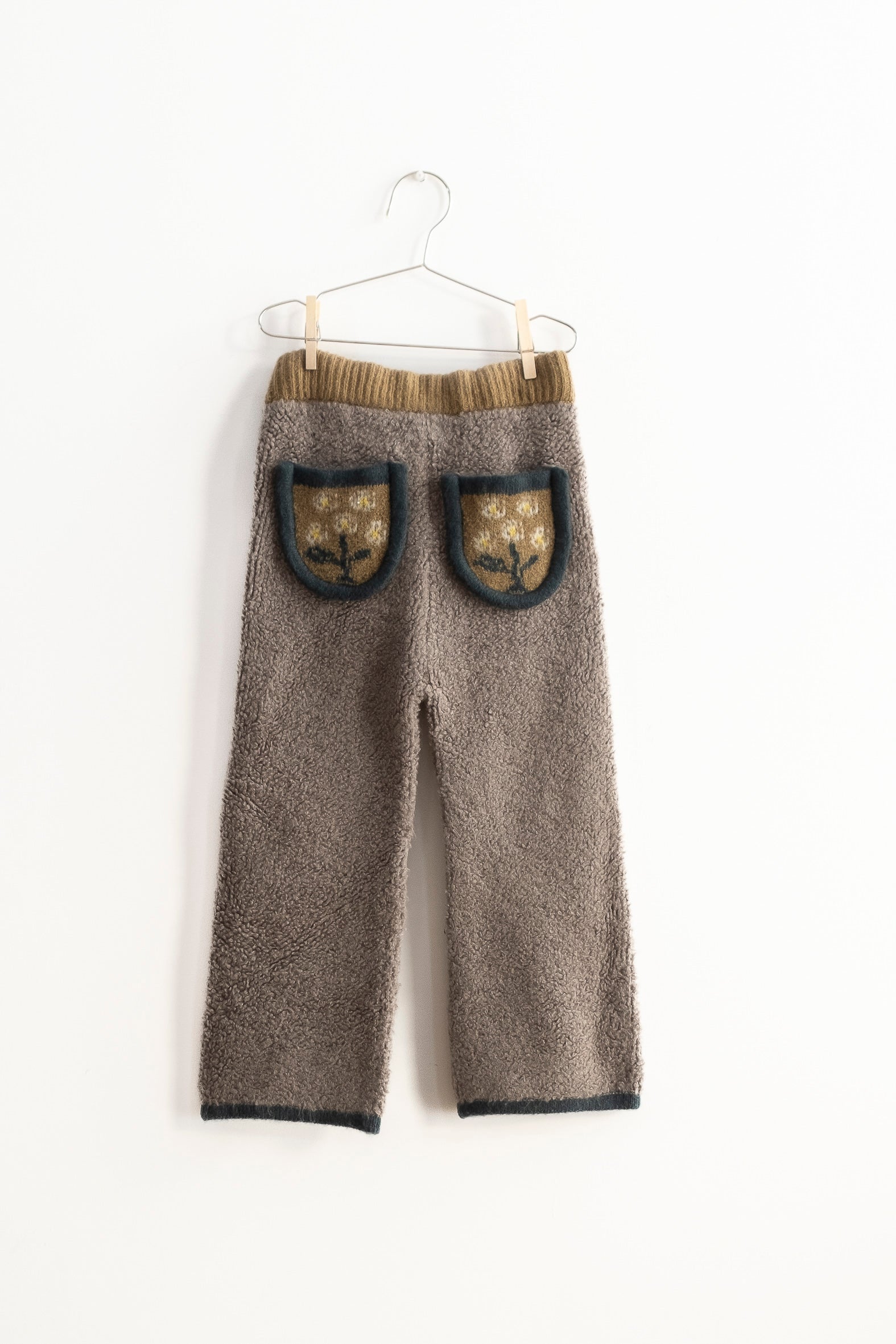 [FISH&KIDS] FLOWERS POCKET PANTS (grey)