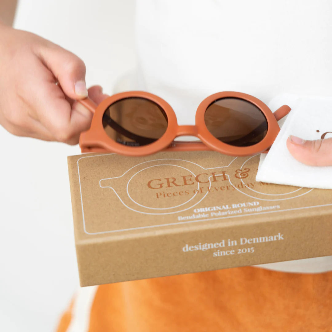 [GRECH & CO] Original Round Sunglasses_cinnamon