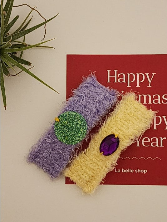 [La Belle] Glistening Hairpin_Yellow/Purple