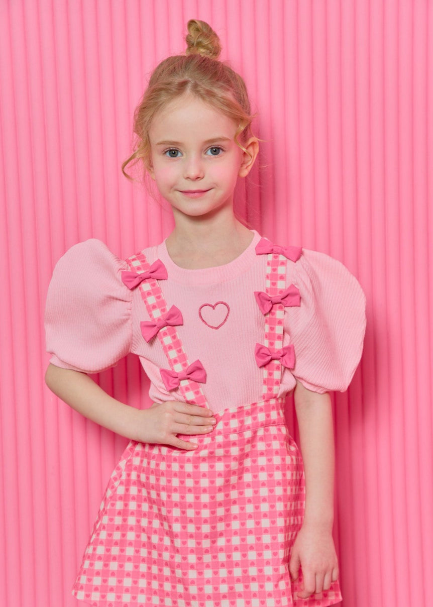 [ALITTLE]Heart puff T-shirts_Pink