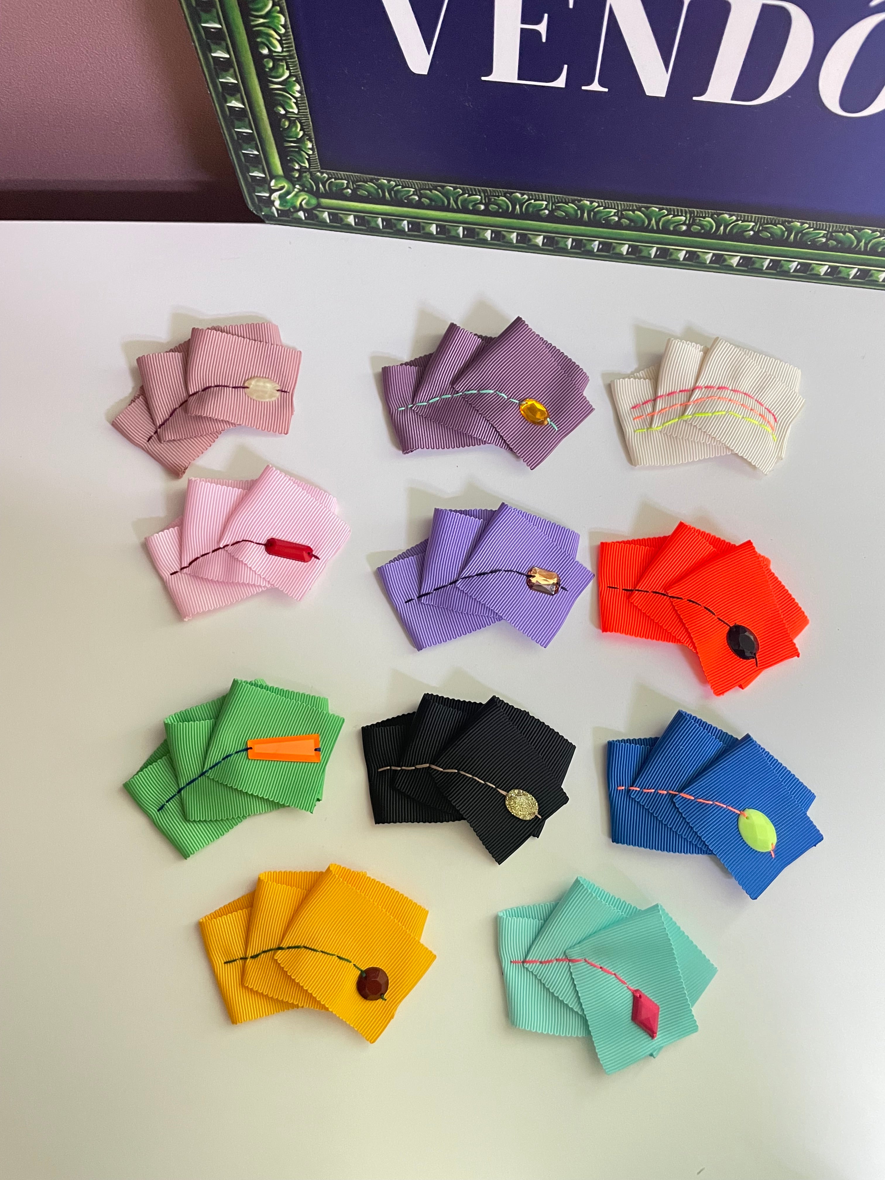 [Maman SSura] Wide Frill Jewel Hair Pin_11colors