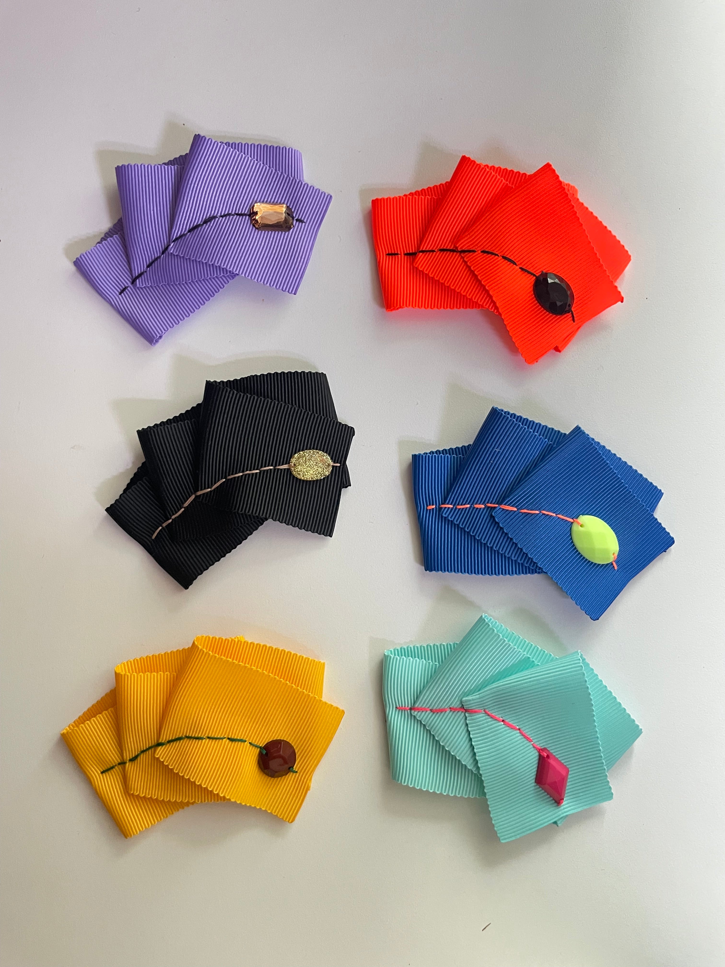 [Maman SSura] Wide Frill Jewel Hair Pin_11colors