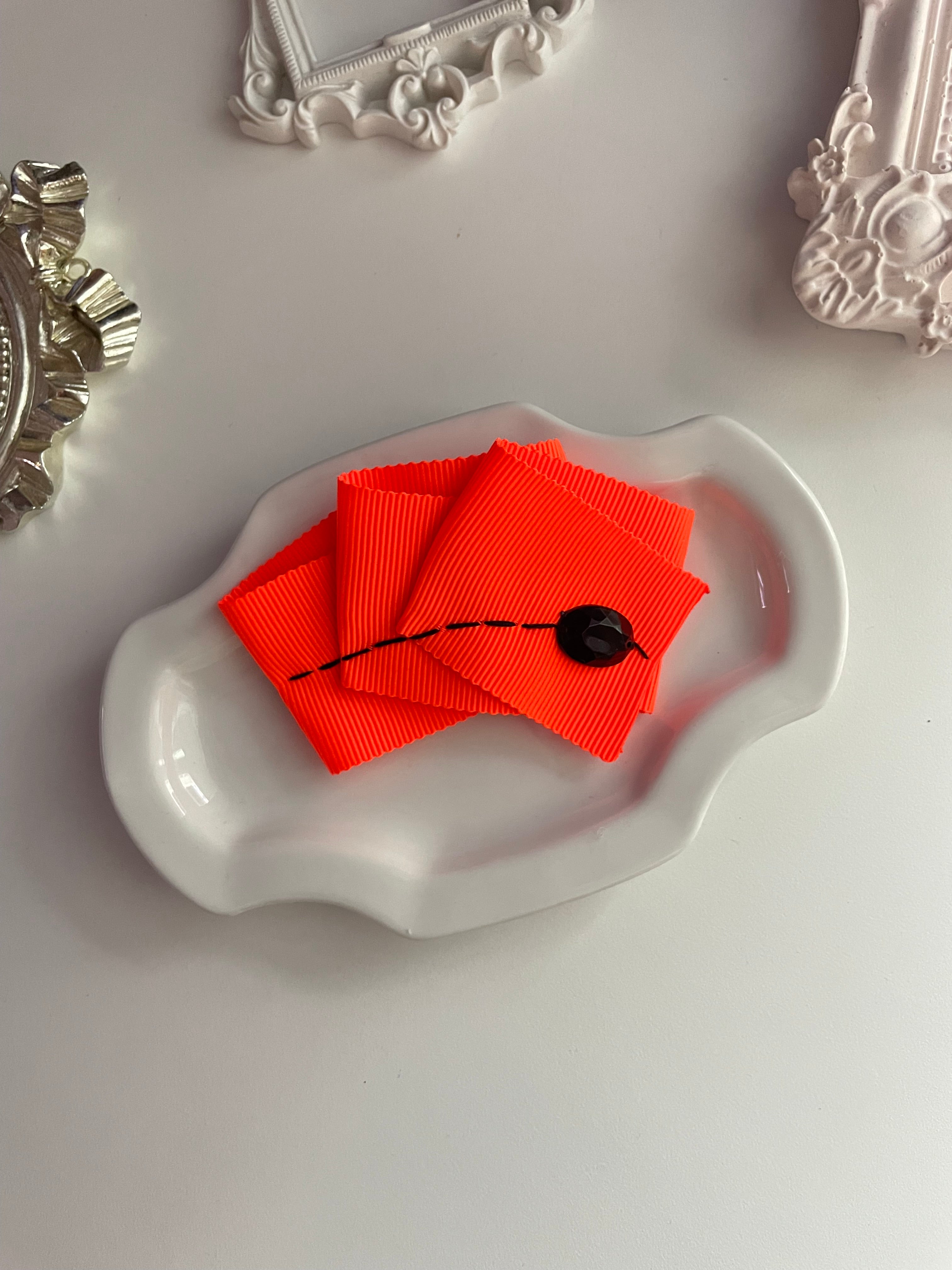 [Maman SSura] Wide Frill Jewel Hair Pin_11colors