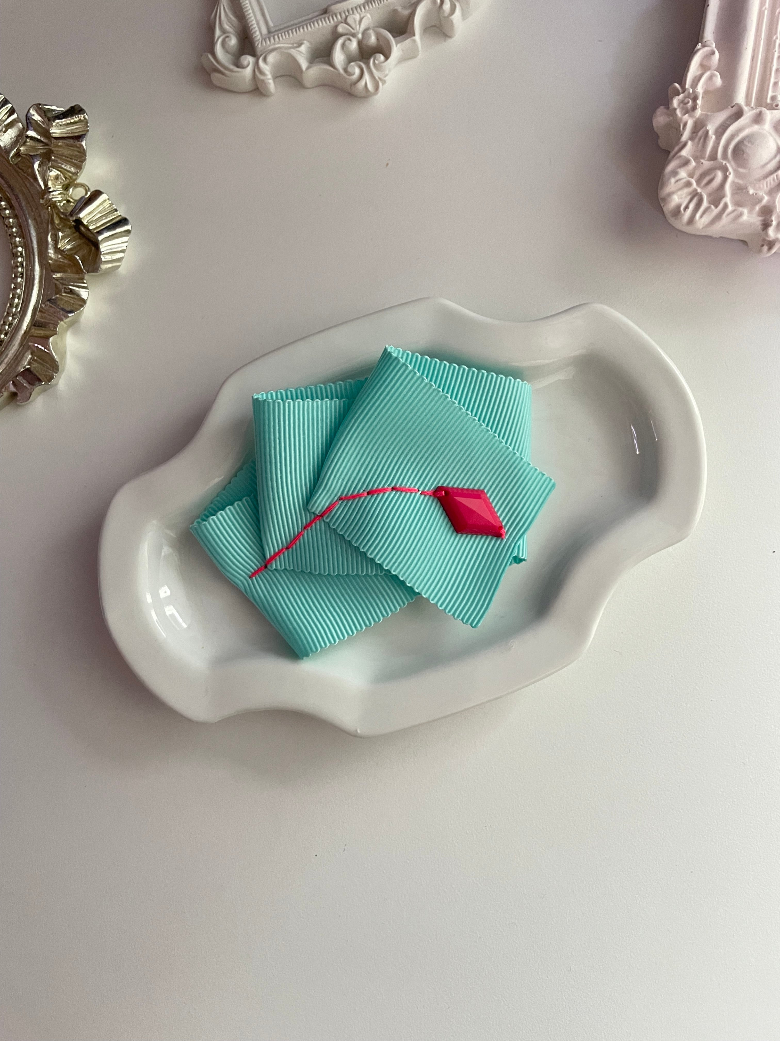 [Maman SSura] Wide Frill Jewel Hair Pin_11colors