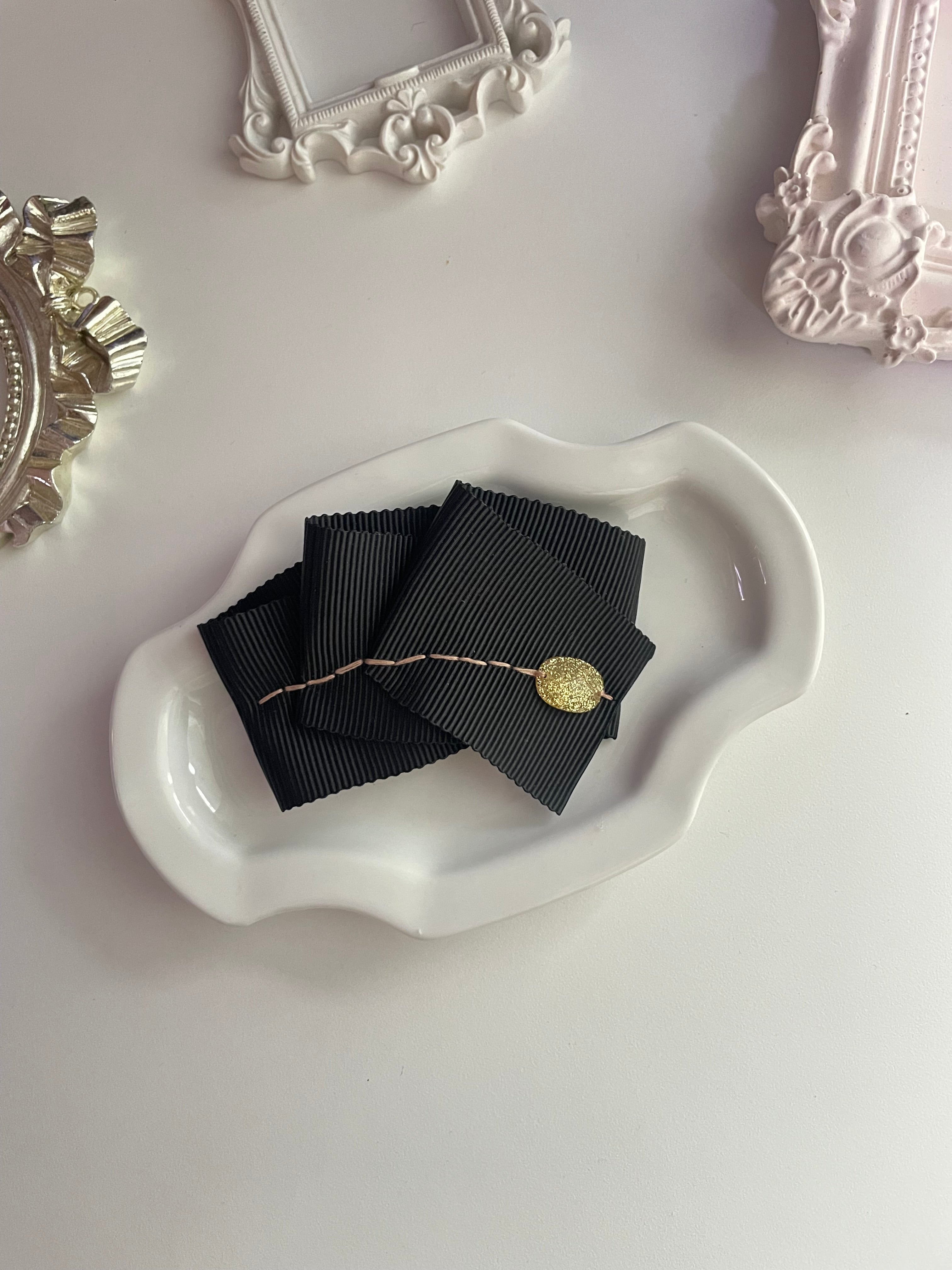 [Maman SSura] Wide Frill Jewel Hair Pin_11colors