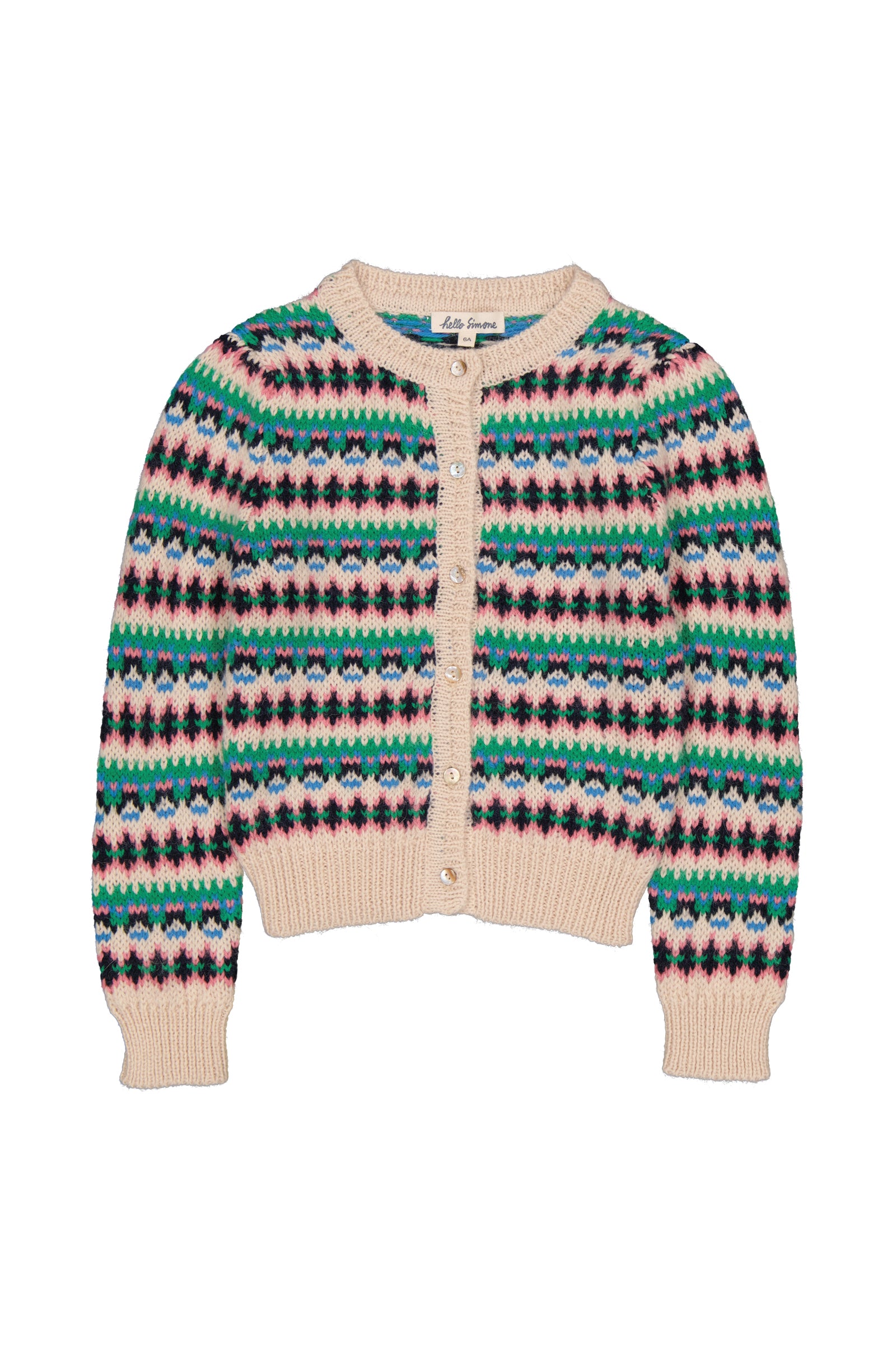 [Hello Simone] Jodie cardigan Jacquard_Blue