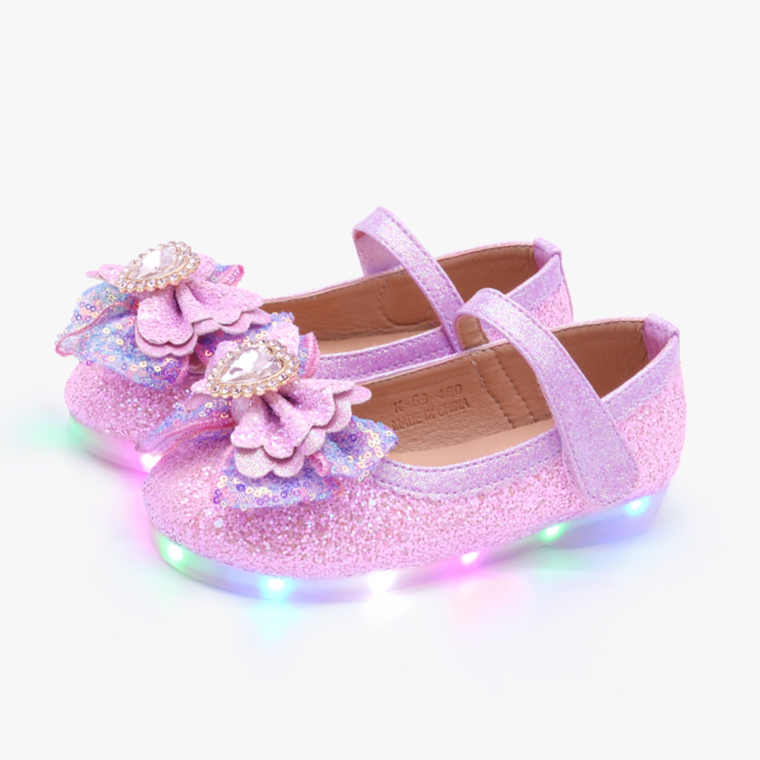 [Kiphant] LED Blossom MARY JANE SHOES_Lavender