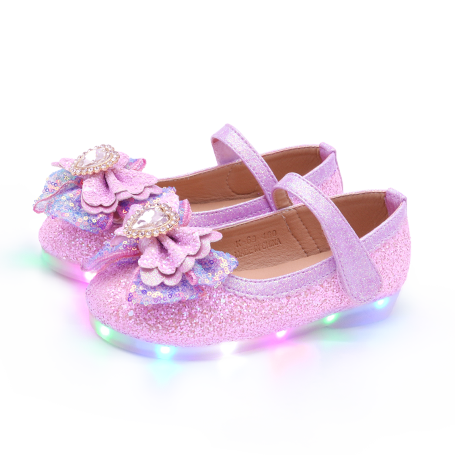 [Kiphant] LED Blossom MARY JANE SHOES_Lavender