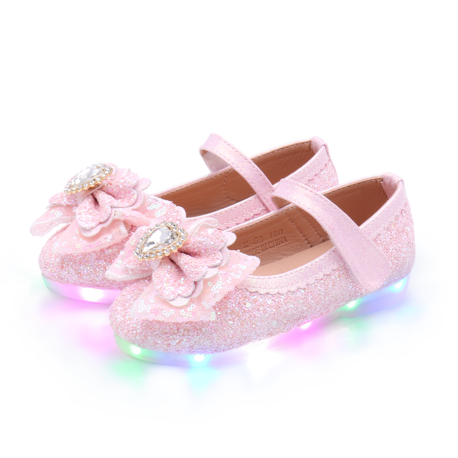 [Kiphant] LED Blossom MARY JANE SHOES_Pink