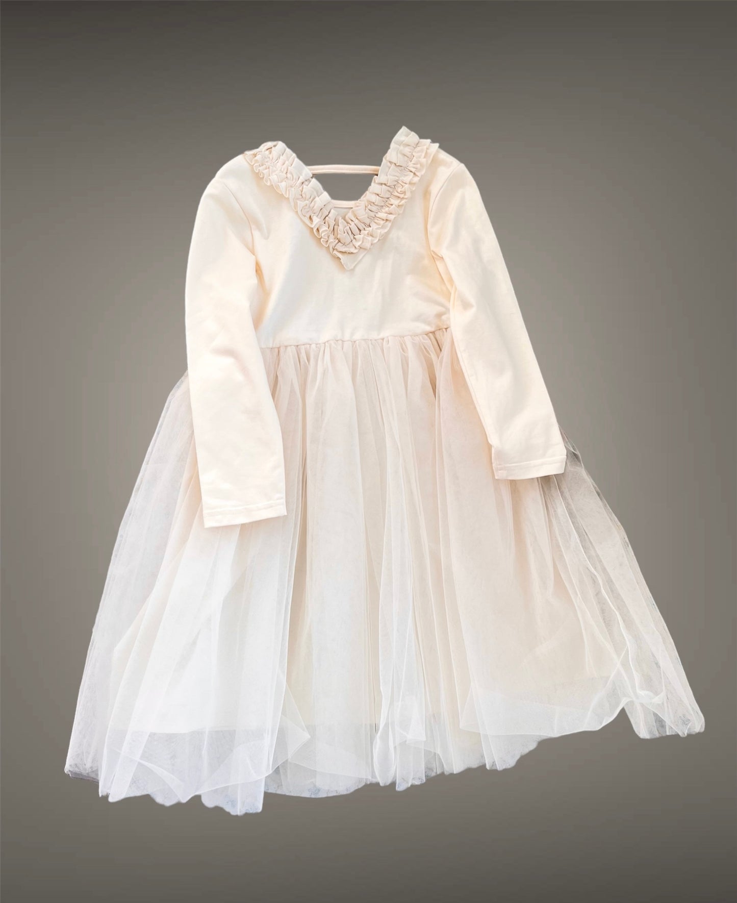 [mumu&baba]Ballet Frill Dress _Ivory