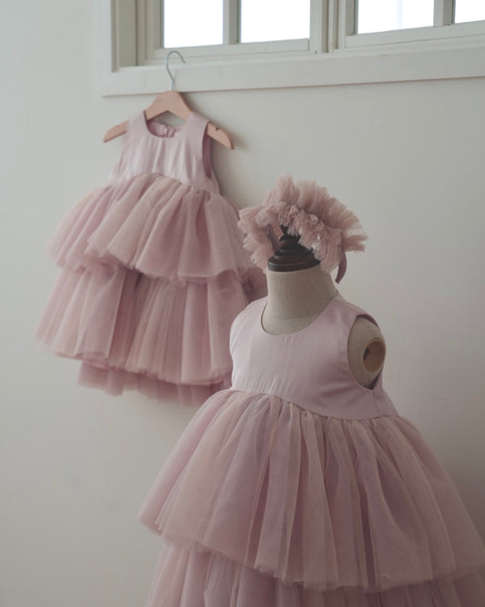 [slowgrow] Brithday Dress & Hair Band _Pink