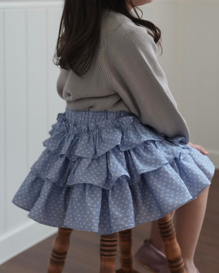 [slowgrow] Heart Skirt _L.blue