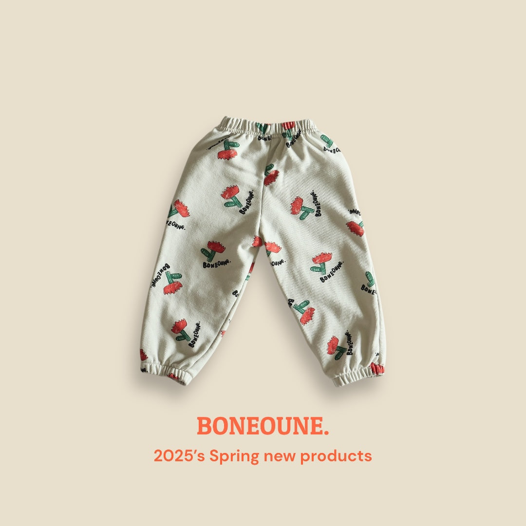 [BONEOUNE] Skech Flower Jogger Pants_2colors