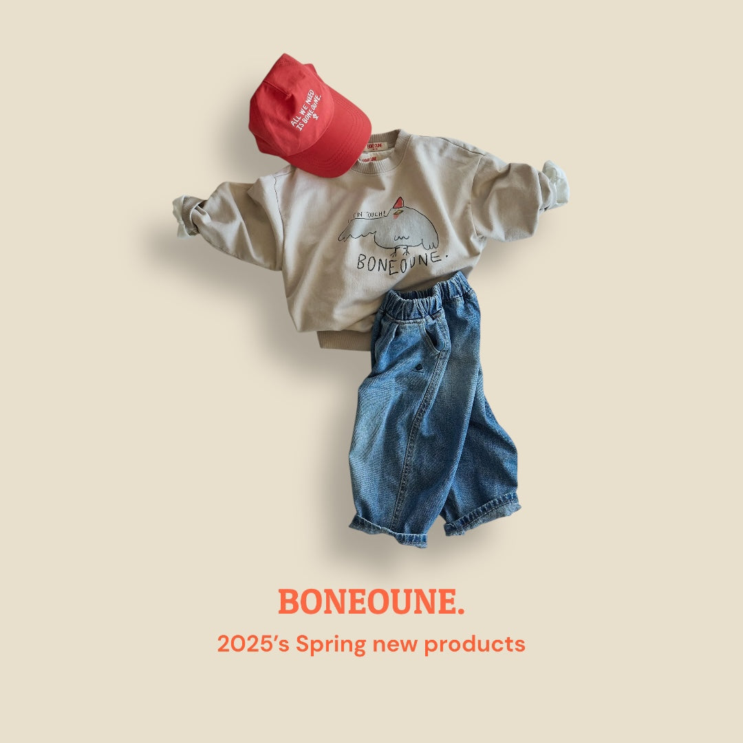 [BONEOUNE] Spring Easy Denim Pants