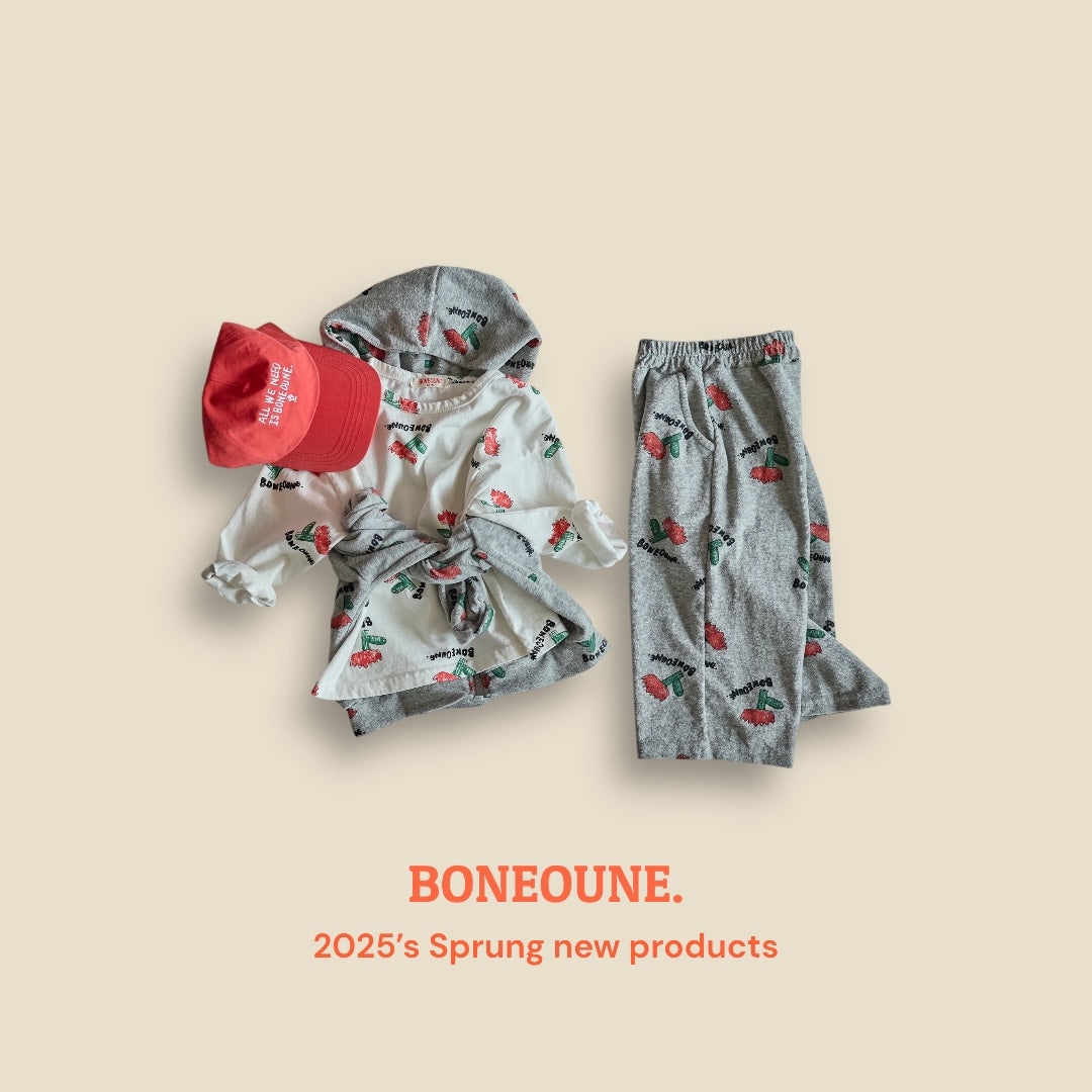 [BONEOUNE] Skech Flower Single T-shirt_3colors