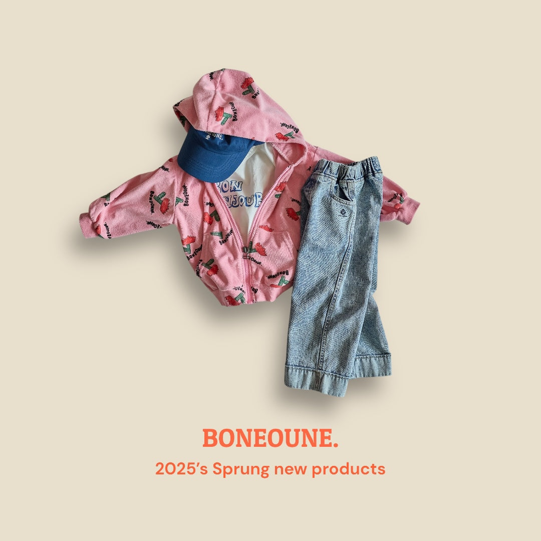 [BONEOUNE] Bonjour T-shirt_3colors